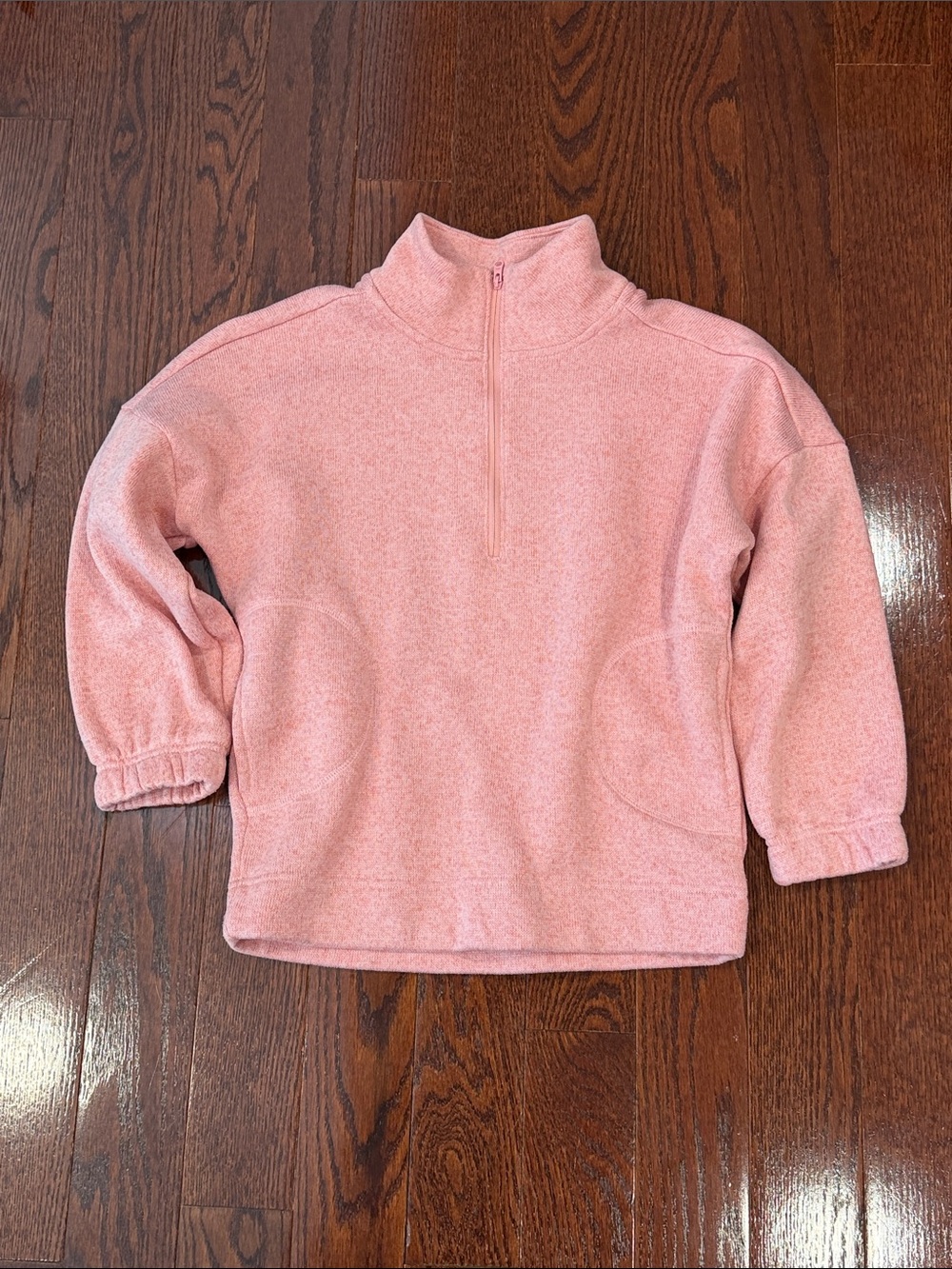 Old Navy Cozy Pink Half-Zip Fleece Pullover